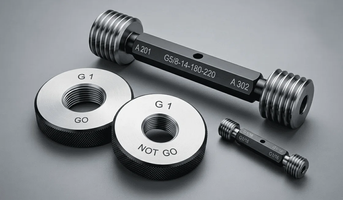 “G” pipe gauges — detail