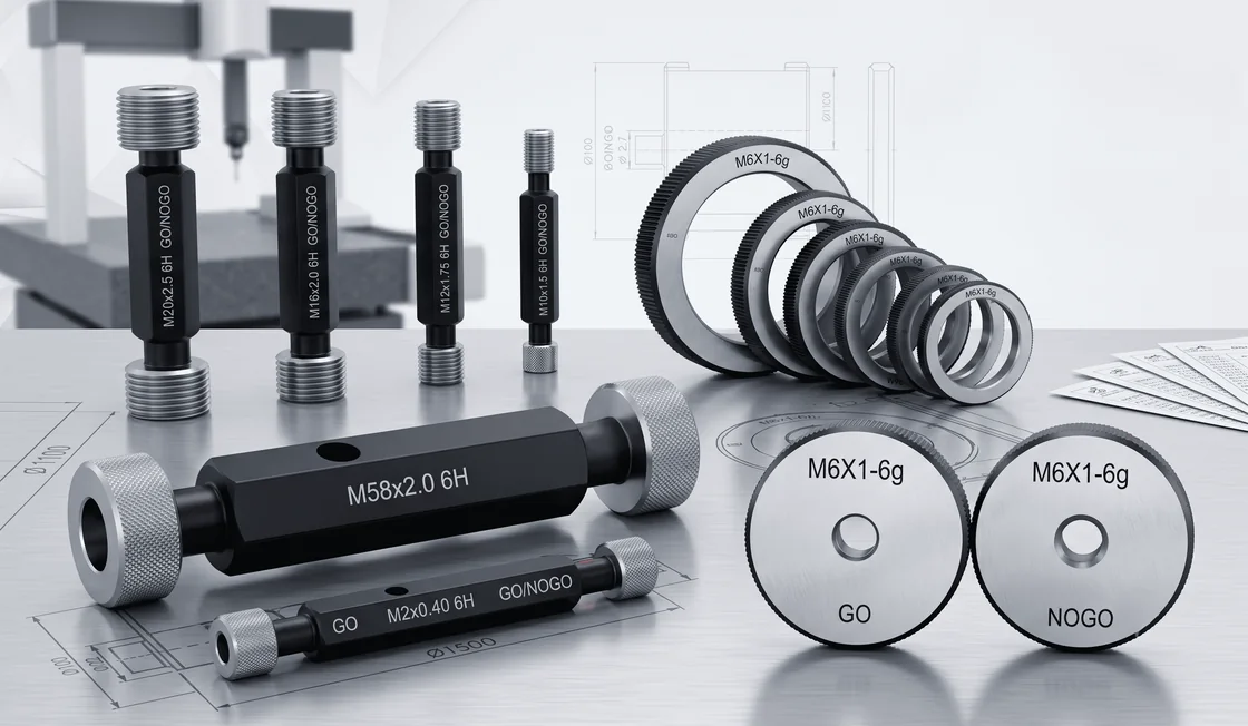 Metric thread gauges — detail